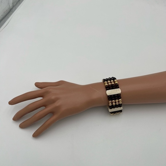 Multi-Layer Beaded Stretchable Statement Bracelets NWT - Picture 4 of 10